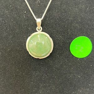 New Natural Burmese Round Jade Pendant